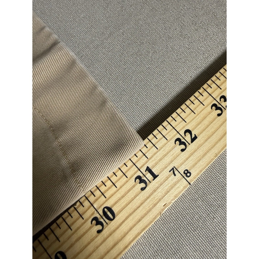 Brooks Brothers Advantage Chino Pants Size 38x32 Tan Clark Fit 100% Cotton - Picture 9 of 15